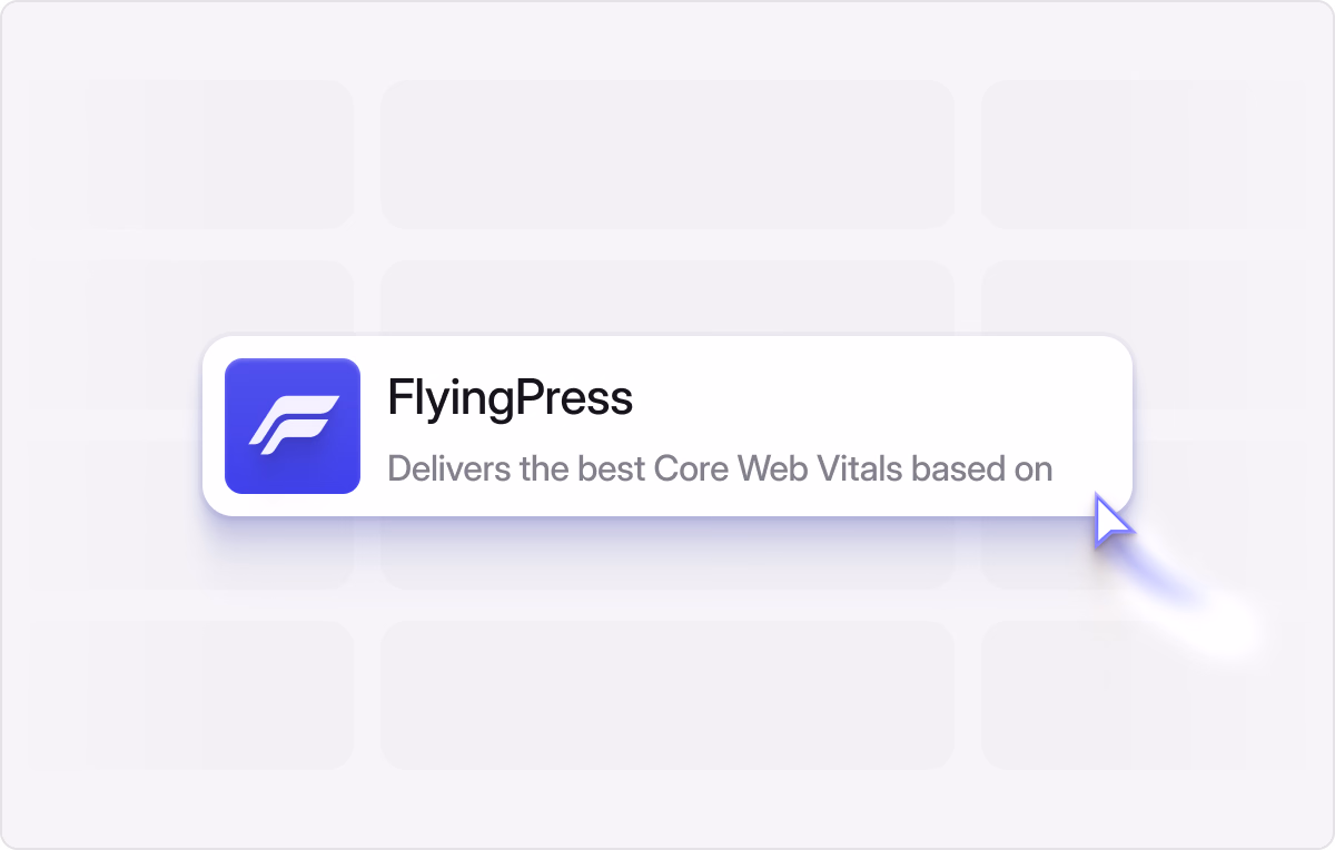 FlyingPress brings WordPress performance optimization into one plugin